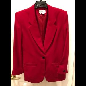LIZ CLAIBORNE RED JACKET Sz 10